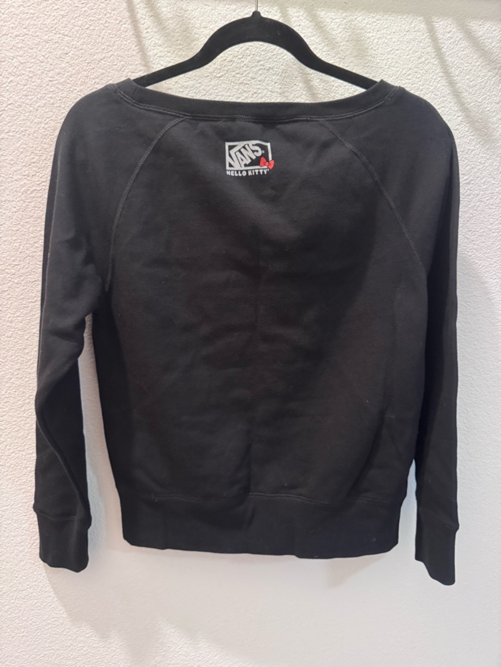 Black Hello Kitty Face Sweatshirt with Red Bow - Picture 2 of 2